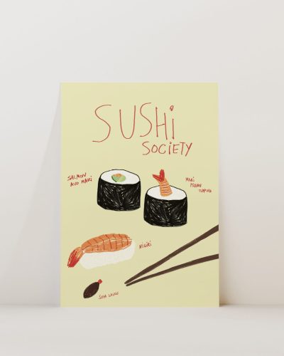 Sushi Society Art Print