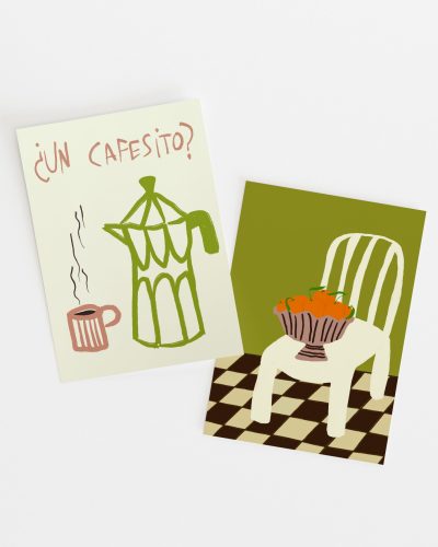 Pack of 2 Art Prints Cafesito & Oranges