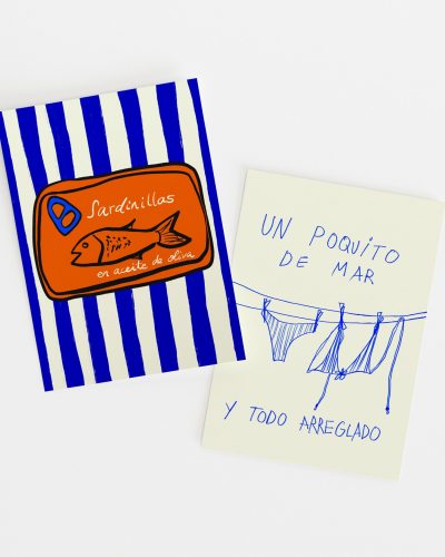Pack of 2 Art Prints Un poquito de Mar & Sardinillas
