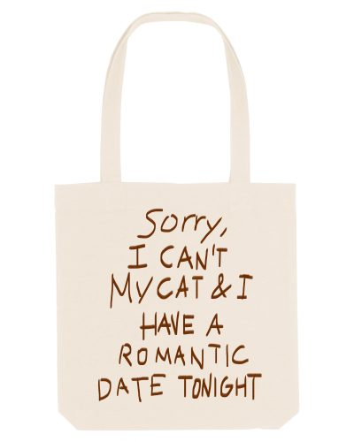 Romantic Date with My Cat Tote Bag