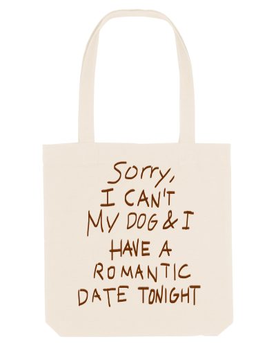 Romantic Date with My Dog Tote Bag