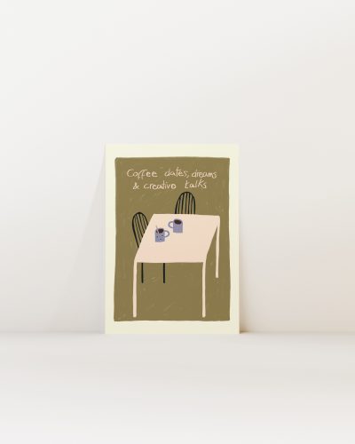 Coffee Dates Art Print