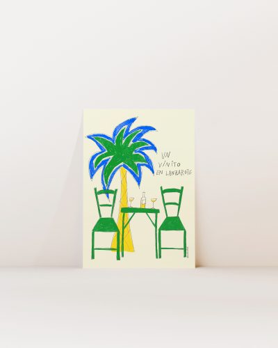 Un vinito en Lanzarote Art Print