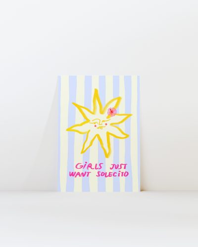 Girls Just Want Solecito Art Print